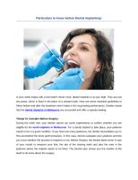 Particulars to know before Dental Implanting!.docx