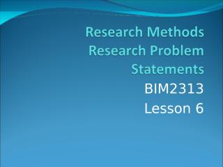 BIM2313 Lesson 6.ppt