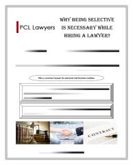 Why Being Selective is Necessary while Hiring a Lawyer.pdf